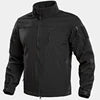 Outdoor Casual Tactical Bomber Jacket for Men Waterproof Windproof Zipper Autumn/Winter Version Fleece Lining Multiple Pockets