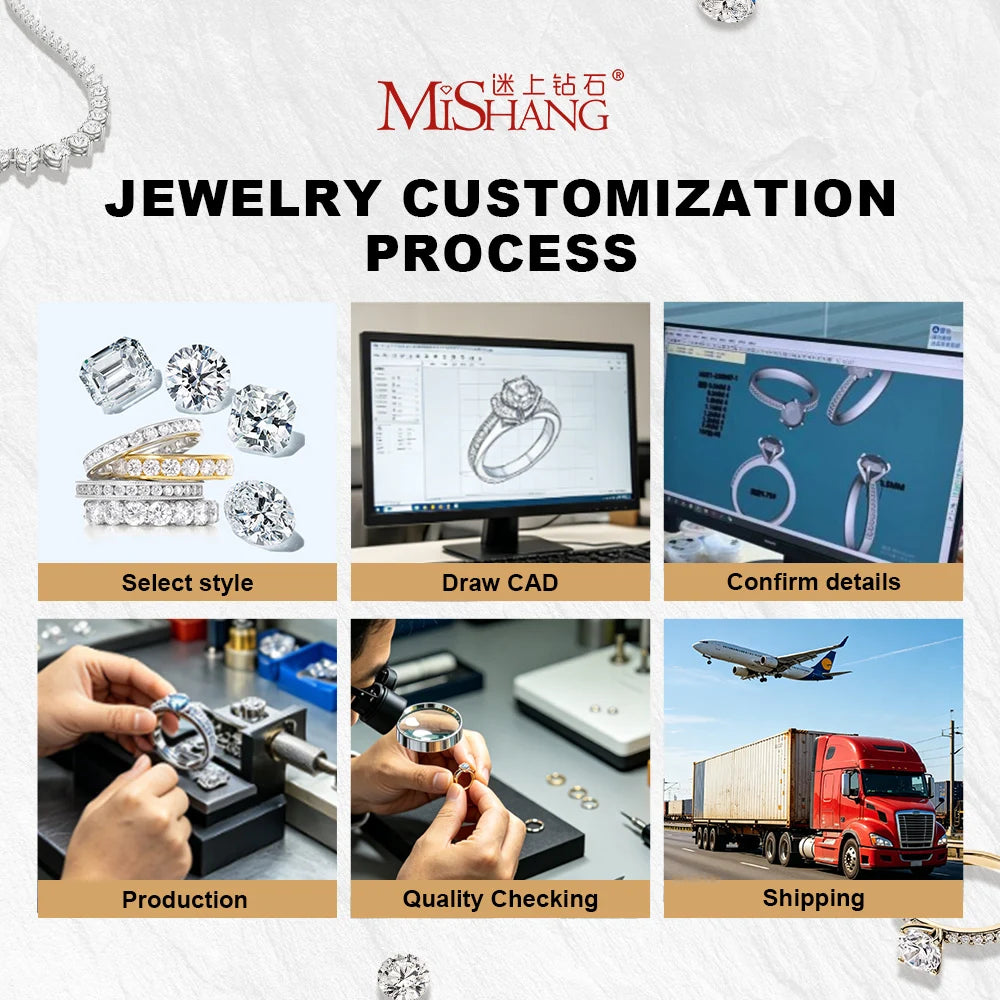 MSR-1447 Classic Wedding Ring 18K White Gold 6CT D VS1 Round Brilliant Cut Lab Grown Diamond Ring for Women