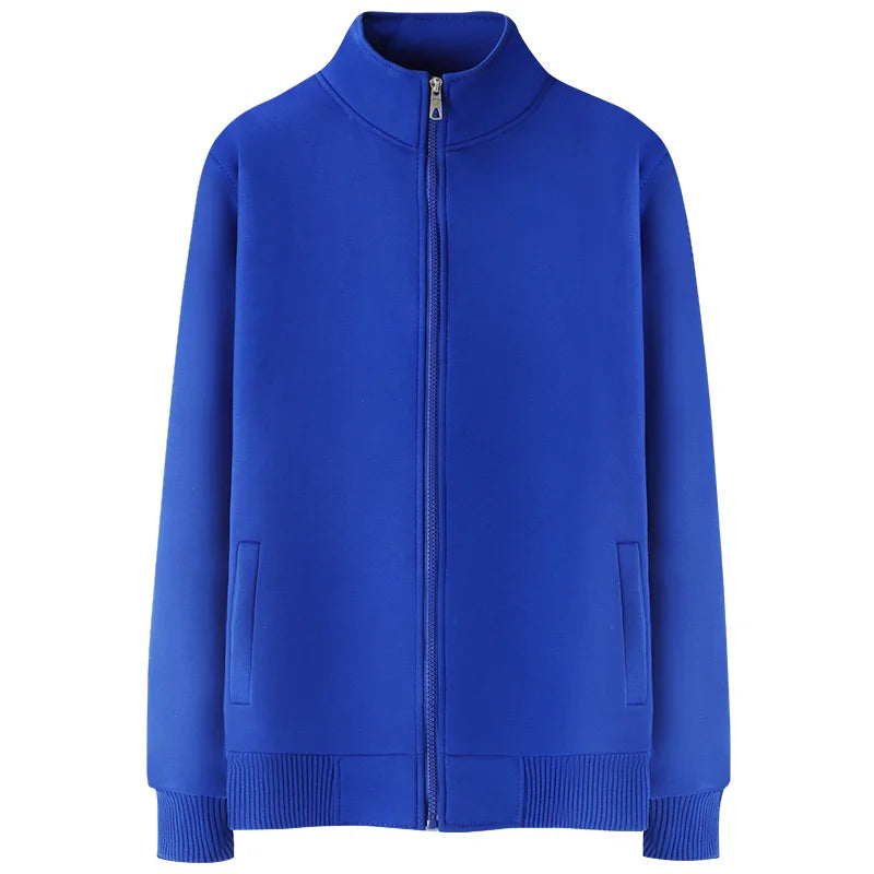 Autumn and Winter Lamb Velvet Jacket Neutral Solid Color Wild Couple Zipper Jacket Custom Personality LOGO 2021 New NSLP