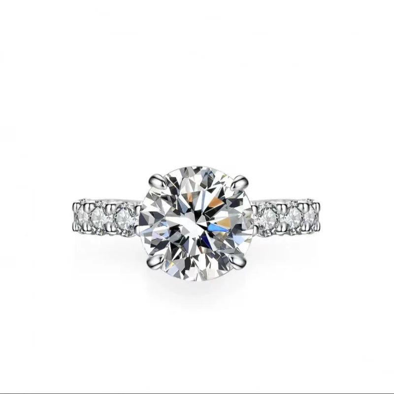 Lab Grown Diamond Brilliant Cut Four Prong Engagement Ring 14K 18K Solid Gold IGI Certified Women's