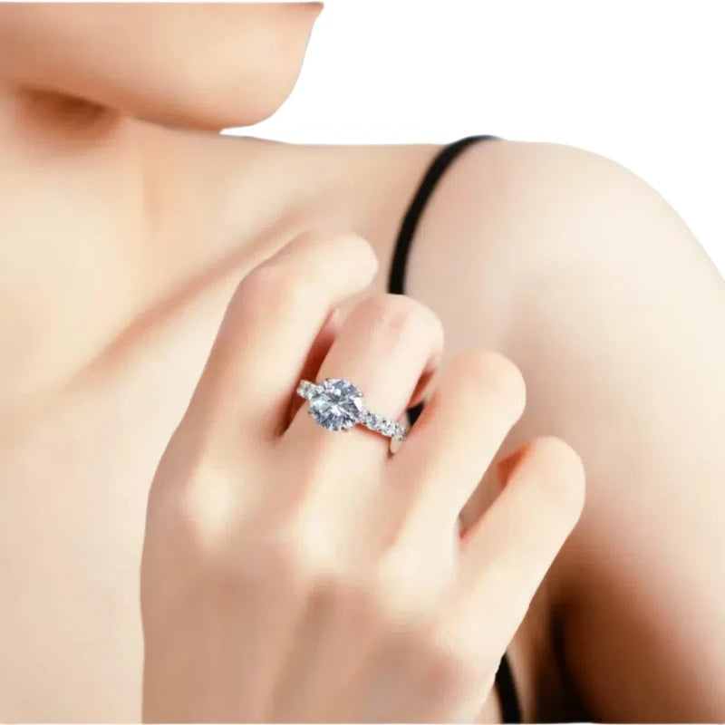 Lab Grown Diamond Brilliant Cut Four Prong Engagement Ring 14K 18K Solid Gold IGI Certified Women's