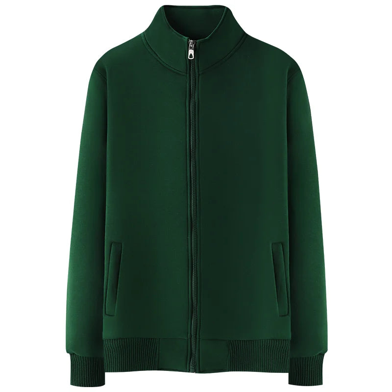 Autumn and Winter Lamb Velvet Jacket Neutral Solid Color Wild Couple Zipper Jacket Custom Personality LOGO 2021 New NSLP