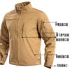 Outdoor Casual Tactical Bomber Jacket for Men Waterproof Windproof Zipper Autumn/Winter Version Fleece Lining Multiple Pockets