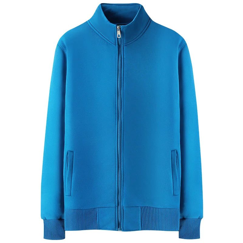 Autumn and Winter Lamb Velvet Jacket Neutral Solid Color Wild Couple Zipper Jacket Custom Personality LOGO 2021 New NSLP