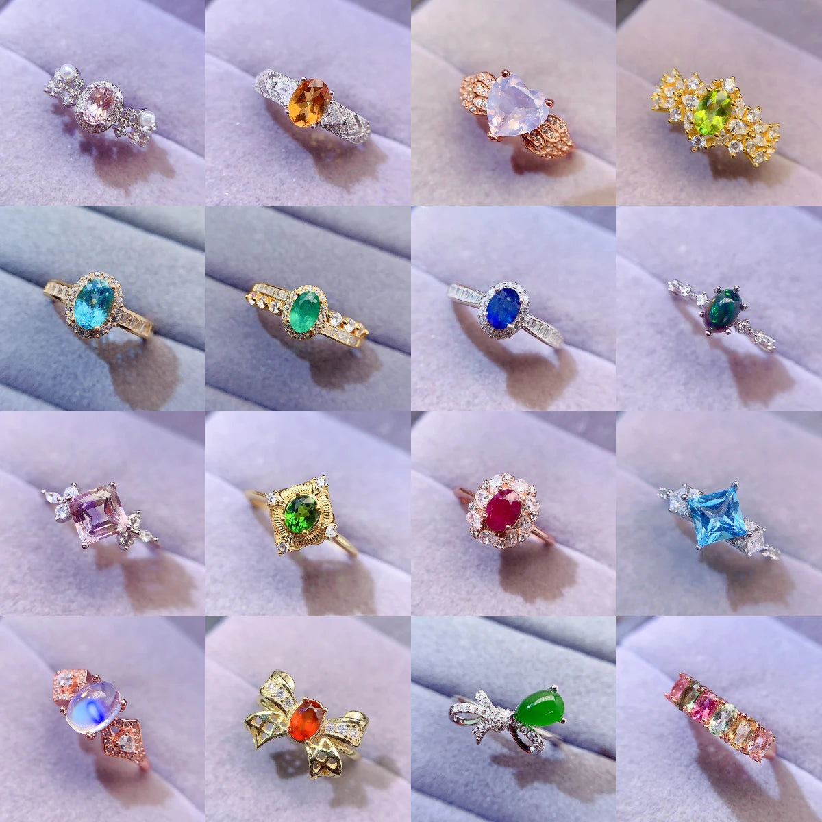 925 Silver Ring Natural Topaz Jewelry Customizable for Women's Anniversaries Directly Factory