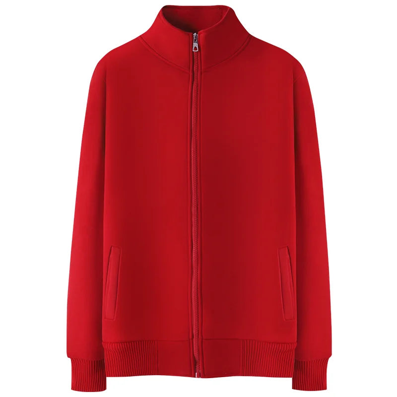 Autumn and Winter Lamb Velvet Jacket Neutral Solid Color Wild Couple Zipper Jacket Custom Personality LOGO 2021 New NSLP