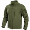 Outdoor Casual Tactical Bomber Jacket for Men Waterproof Windproof Zipper Autumn/Winter Version Fleece Lining Multiple Pockets