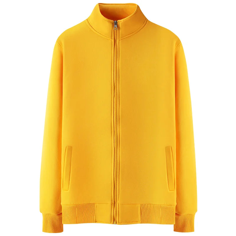 Autumn and Winter Lamb Velvet Jacket Neutral Solid Color Wild Couple Zipper Jacket Custom Personality LOGO 2021 New NSLP