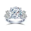 MSR-1447 Classic Wedding Ring 18K White Gold 6CT D VS1 Round Brilliant Cut Lab Grown Diamond Ring for Women