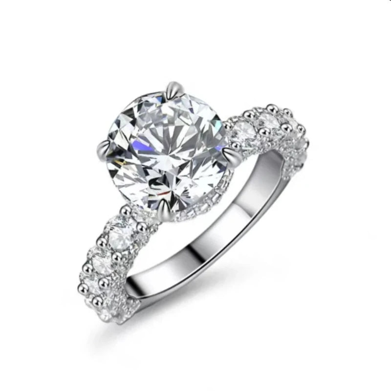 Lab Grown Diamond Brilliant Cut Four Prong Engagement Ring 14K 18K Solid Gold IGI Certified Women's