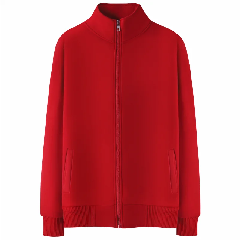 Autumn and Winter Lamb Velvet Jacket Neutral Solid Color Wild Couple Zipper Jacket Custom Personality LOGO 2021 New NSLP