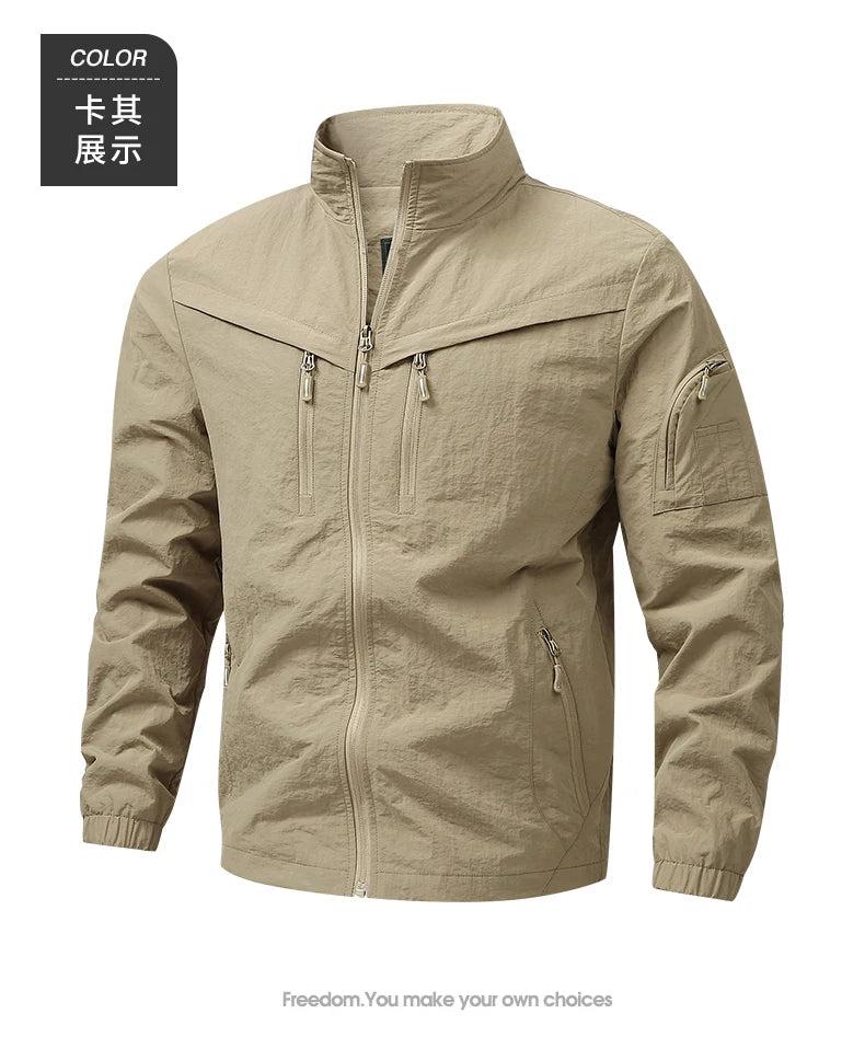 Jacket Men's Spring Autumn New Men Jacket Solid Color Hooded Jackets Casual Coat Men's Business Coats Size M-5XL 6XL 7XL 8XL 991