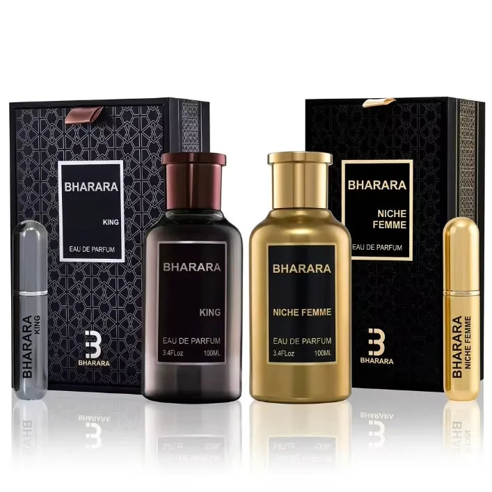 BHARARA Double Bleu King Niche Femme EDP, Luxury Perfume for Men Women, Sophisticated Scent 100ml + 10ml Travel.