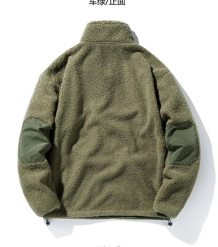 New Style Fleece Solid Color Pullover Top for Couples of Young Men in Japanese and Korean Styles in Autumn and Winter.