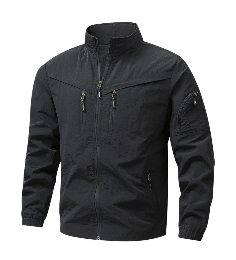 8XL Plus Size Camp Jacket Men Outerwear Outdoor Male Fashion Casual Windbreaker Jacket Big Size 8XL