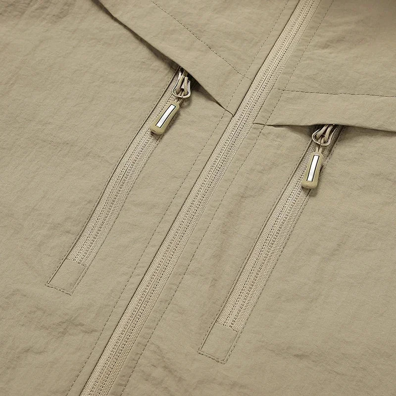 Outdoor Stand Collar Waterproof Cargo Jacket Men 8XL Windproof Tactical Military Jackets Multi-pocket Hiking Mountain Coat Male