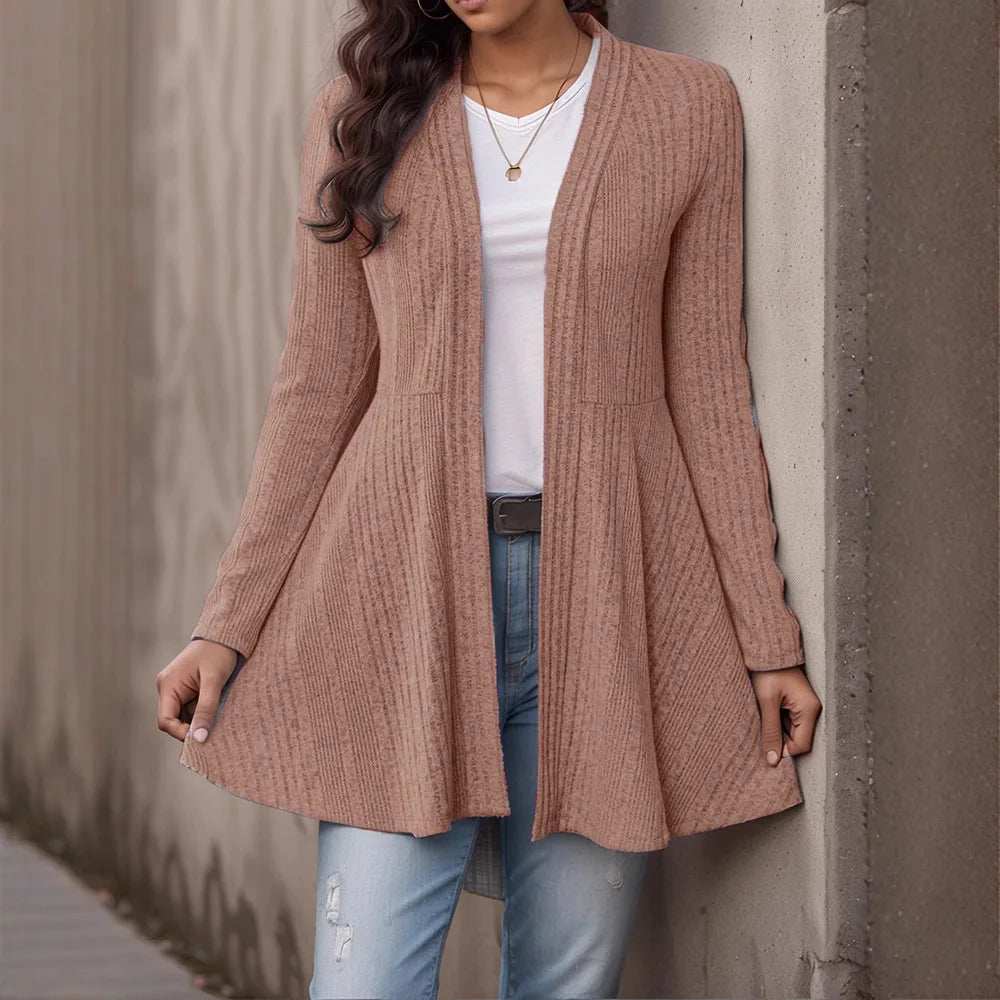 2026 Autumn and Winter New Women's Clothing Pit Strip Polished Cardigan Casual Top