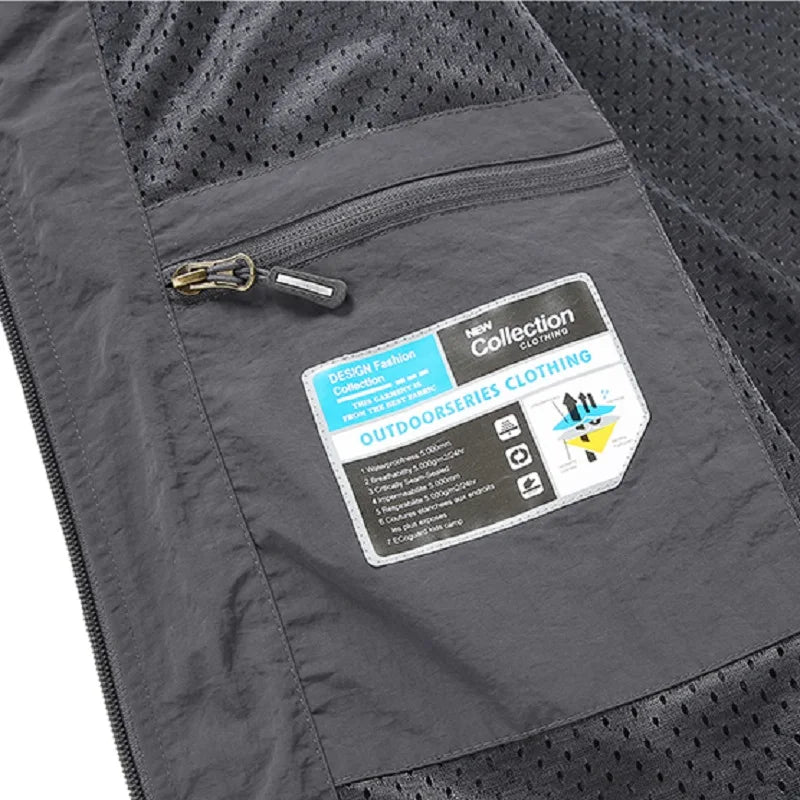 Men's Windbreaker Jacket Waterproof Windshield Hooded Thin Coat Male Lightweight Water Proof Wind Breaker Fishing Outwear Spring