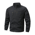 Outdoor Stand Collar Cargo Jacket Men 8XL Waterproof Windproof Tactical Military Jacket Multi-pocket Hiking Mountain Coat Male