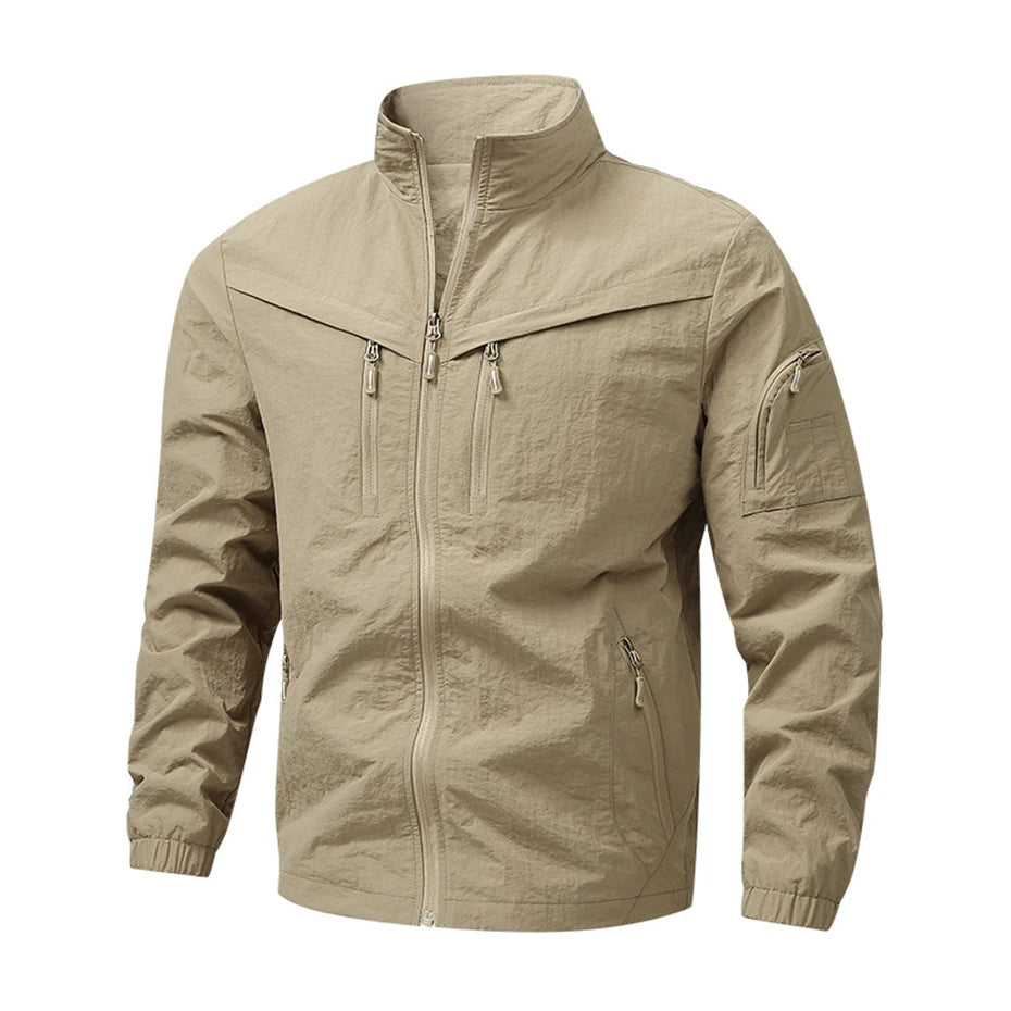8XL Plus Size Camp Jacket Men Outerwear Outdoor Male Fashion Casual Windbreaker Jacket Big Size 8XL