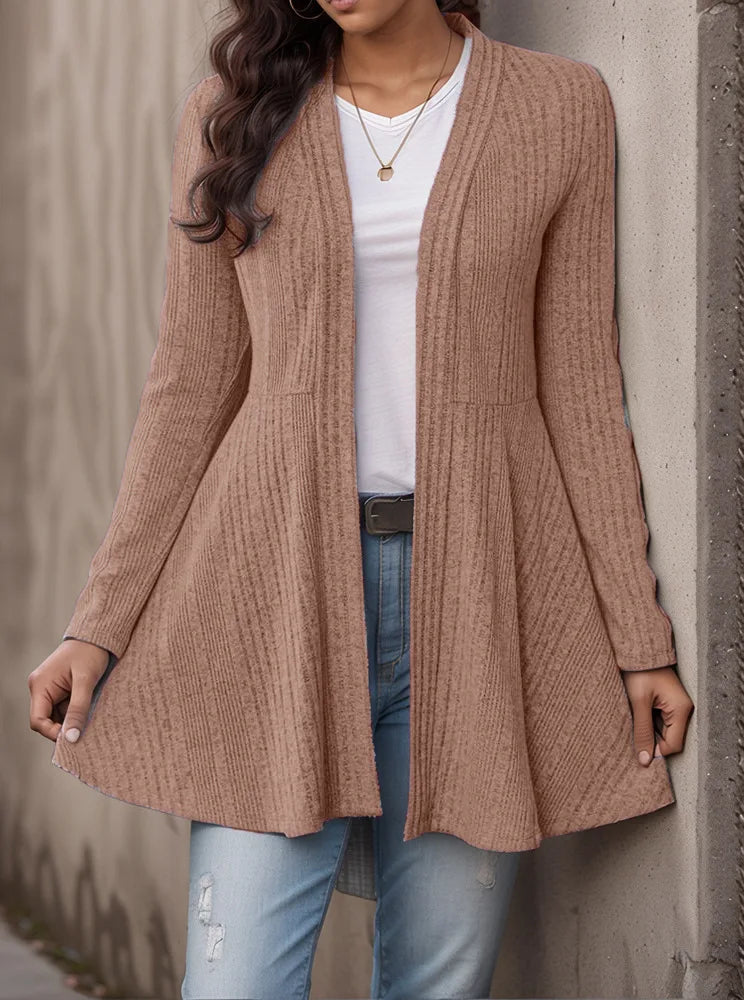 2026 Autumn and Winter New Women's Clothing Pit Strip Polished Cardigan Casual Top