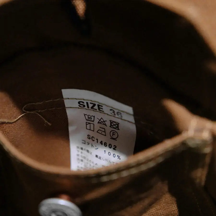 SUGAR CANE & CO 1953 Type 2 13oz Brown Red Ear Japanese Cotton Canvas Jacket