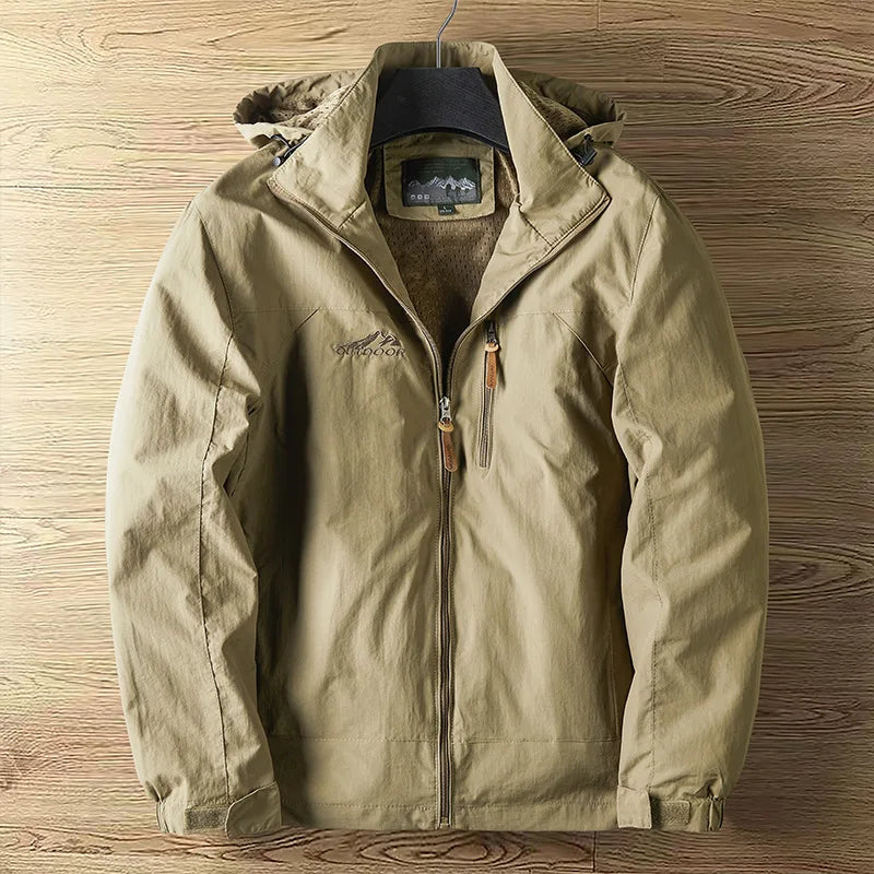 Spring Mens Rainproof Jacket High-quality Thin Breathable Outdoor Hiking Windproof Tactical Hooded Coats Europe 5XL Men Clothing