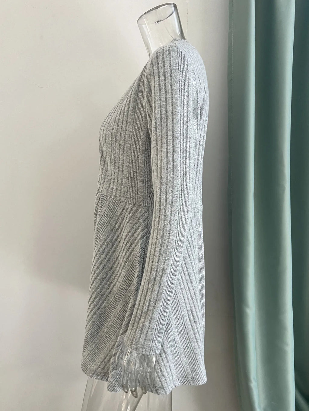Autumn and Winter Long-sleeved Casual Solid Color Simple Cardigan Jacket Mid-length Knitted Sweater