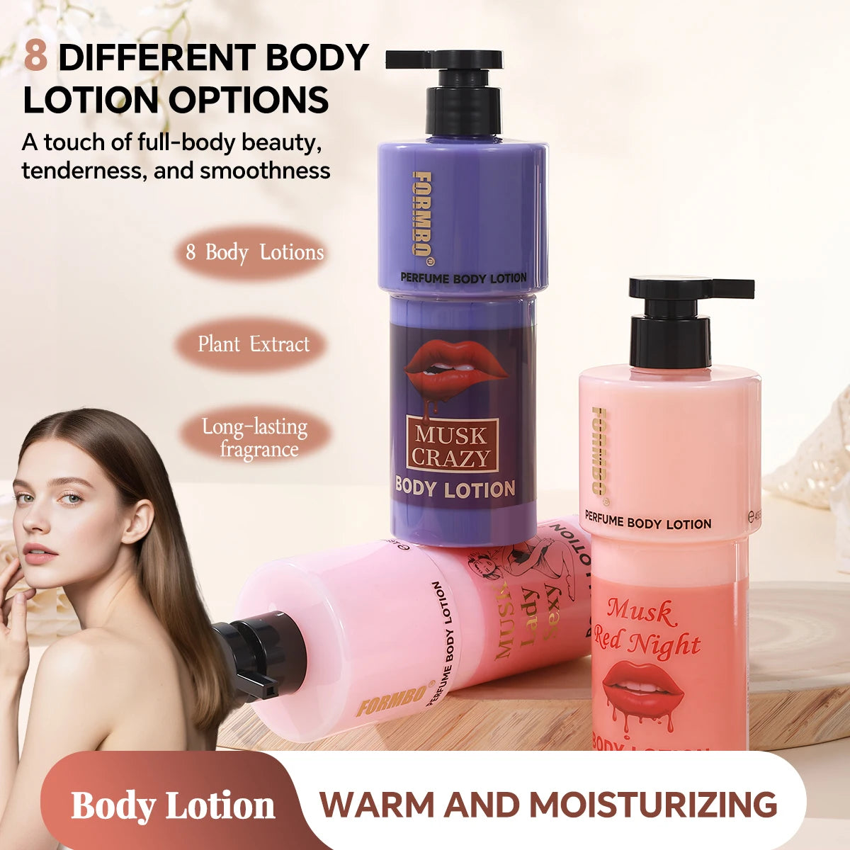 Moisturizing & Nourishing Body Lotion,Improves Dry Skin,Delivers Long-Lasting Fragrance,Leaves Skin Smoother