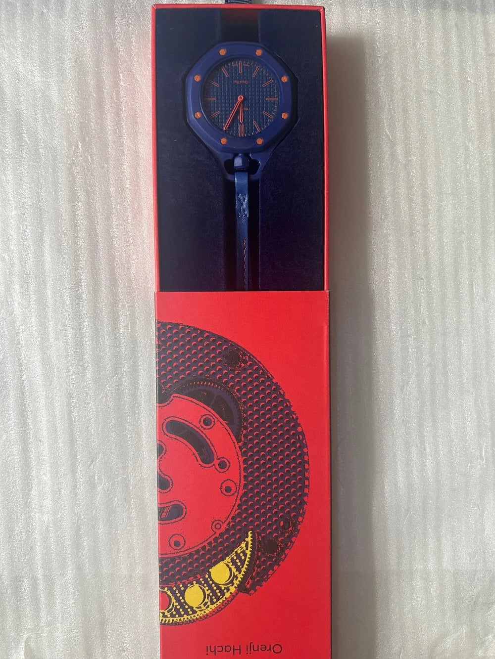 Hot Royal Pop 1:1 Octagonal Pocket Watch AP SWATCH Mechanical PockeWatch With Box Ceramic case Mechanism The Back Can Work Gift