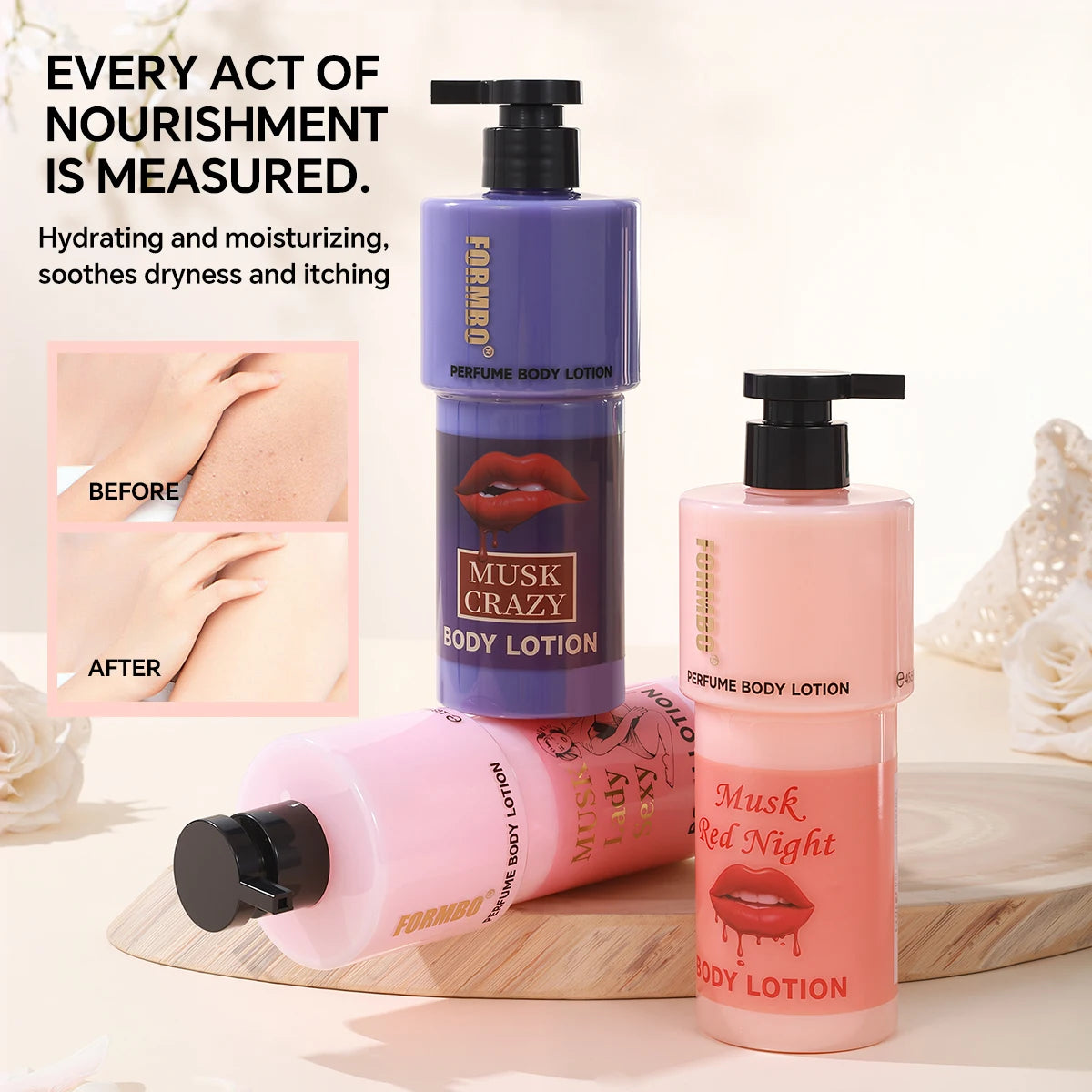 Moisturizing & Nourishing Body Lotion,Improves Dry Skin,Delivers Long-Lasting Fragrance,Leaves Skin Smoother