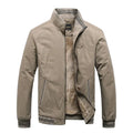 Fleece Baseball Jacket Thickened Jackets Warm Solid Color Zipper Top Men's Fashion Aviator Jacket Autumn And Winter New Coats