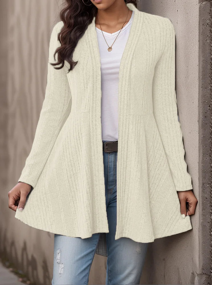 2026 Autumn and Winter New Women's Clothing Pit Strip Polished Cardigan Casual Top