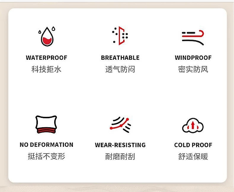 Men's Windproof and Waterproof Outdoor Sports and Leisure Jacket Plus Velvet Hooded Coats Winter Autumn New Fashionable Jackets