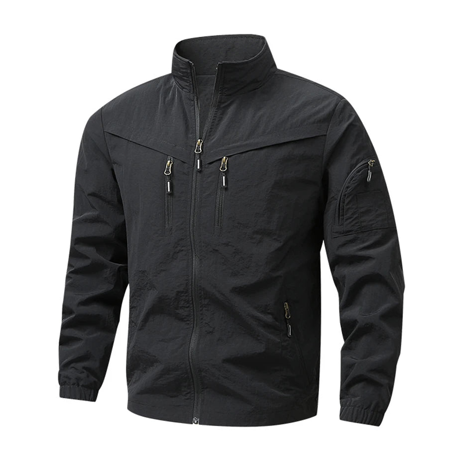 8XL Plus Size Camp Jacket Men Outerwear Outdoor Male Fashion Casual Windbreaker Jacket Big Size 8XL