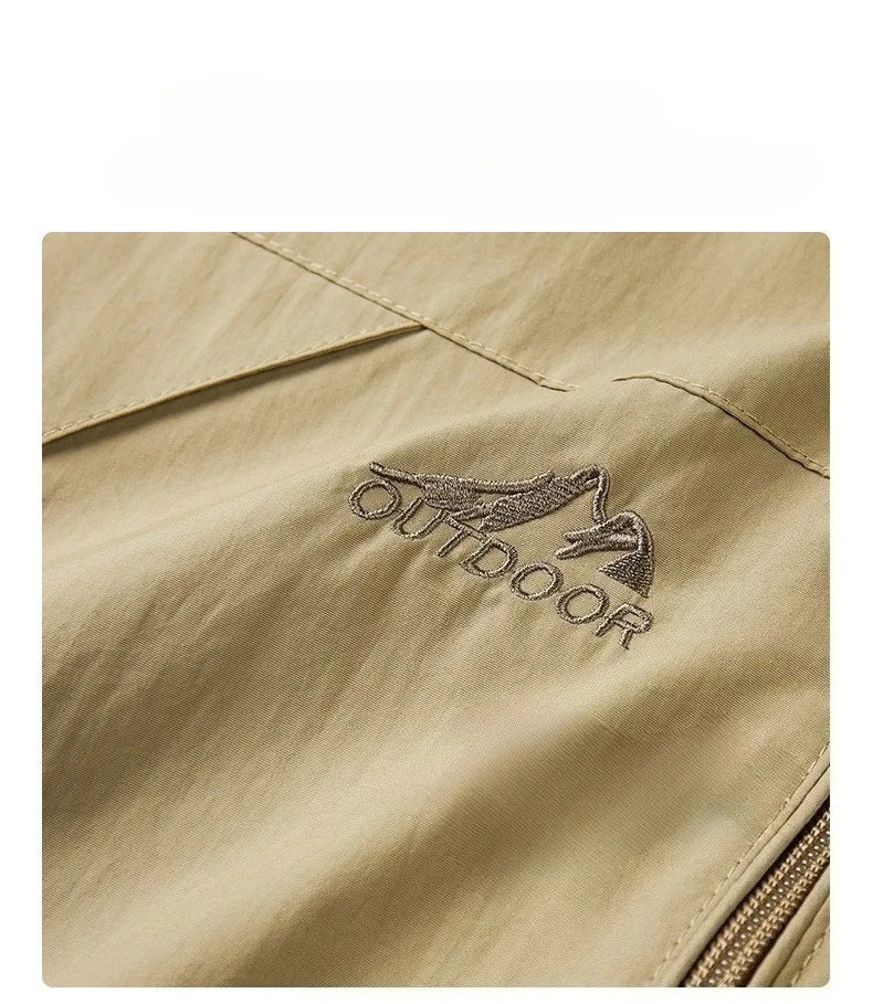 Spring Mens Rainproof Jacket High-quality Thin Breathable Outdoor Hiking Windproof Tactical Hooded Coats Europe 5XL Men Clothing
