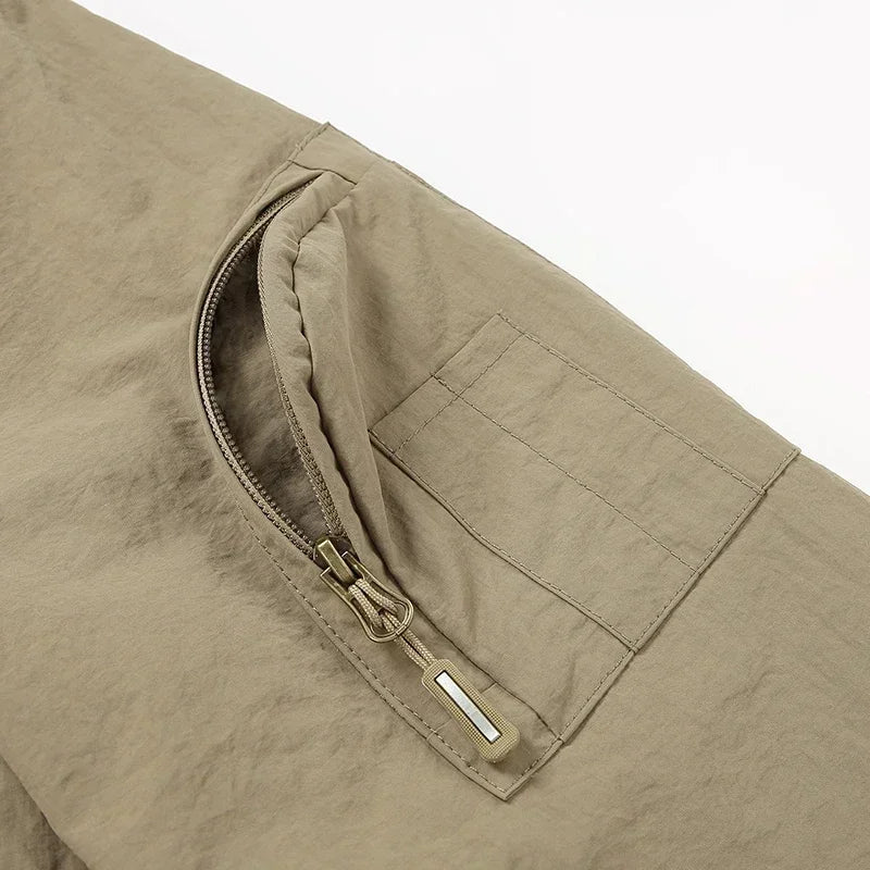 Outdoor Stand Collar Waterproof Cargo Jacket Men 8XL Windproof Tactical Military Jackets Multi-pocket Hiking Mountain Coat Male