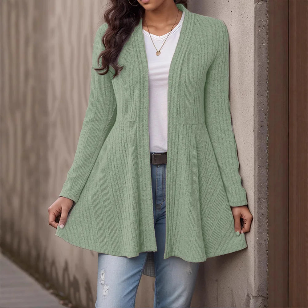 2026 Autumn and Winter New Women's Clothing Pit Strip Polished Cardigan Casual Top