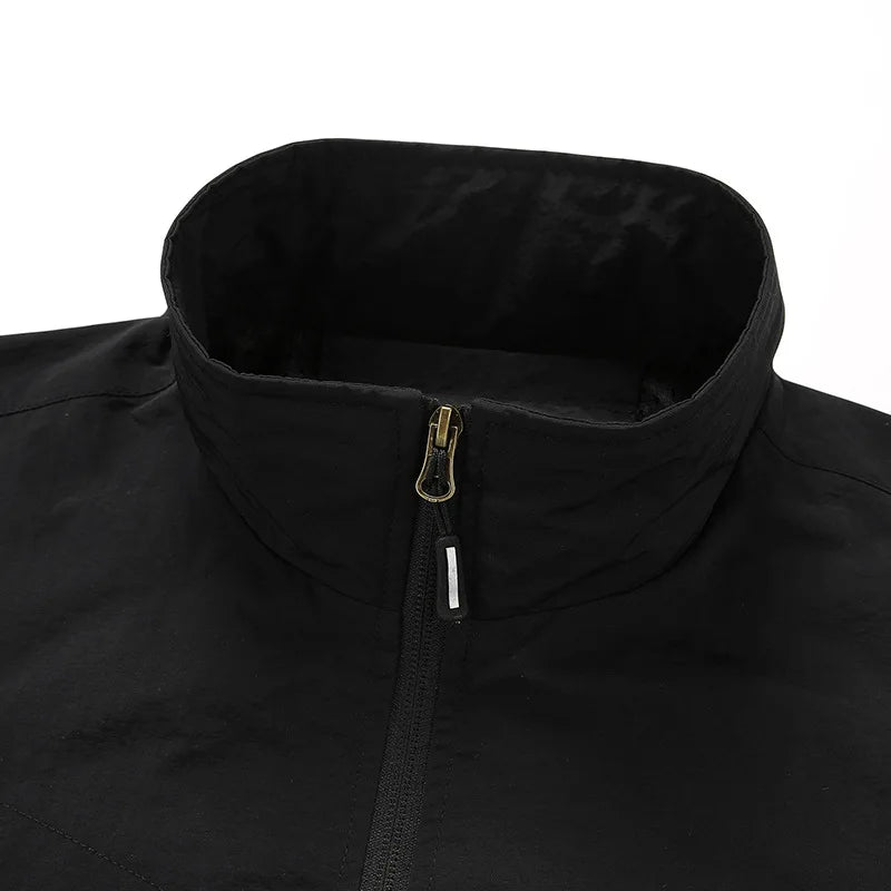 2026 New Large Size Men's Jacket Multi-Pocket Casual Outdoor Charge Jacket Jacket Windproof