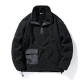 New Style Fleece Solid Color Pullover Top for Couples of Young Men in Japanese and Korean Styles in Autumn and Winter.
