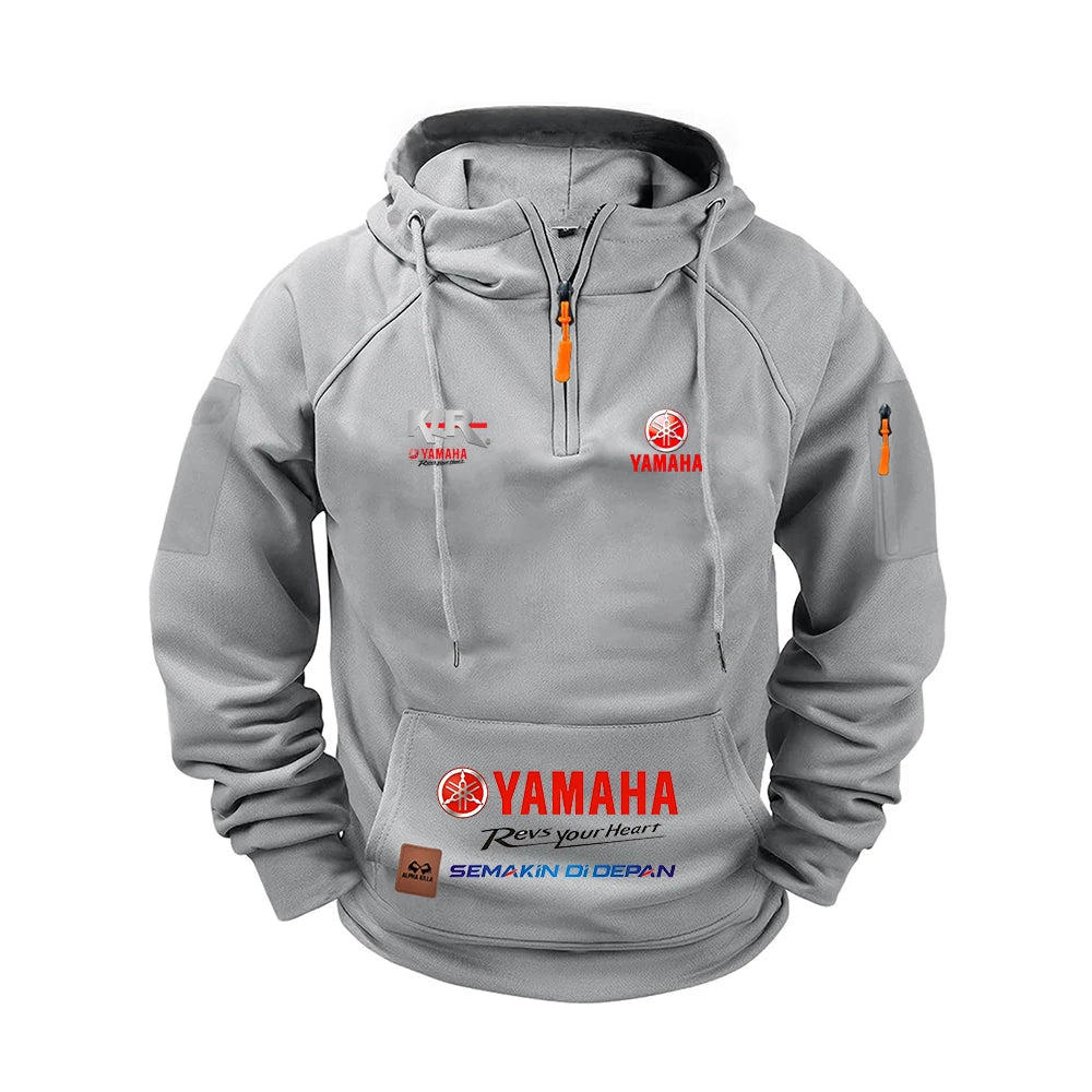 Yamaha's new autumn and winter men's sweater hoodie in 2025, outdoor street sports and casual brand printed hoodie, casual sweat