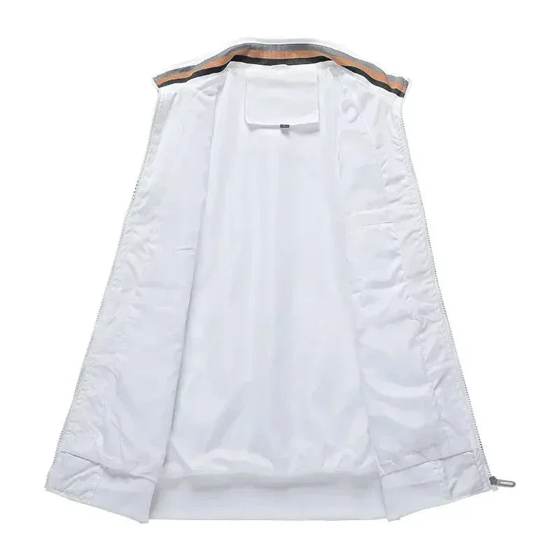 LONSDALE Men's Fashion Street Jacket Spring Autumn Windproof Stand Collar Zipper Outdoor Casual Coat Men's Outerwear