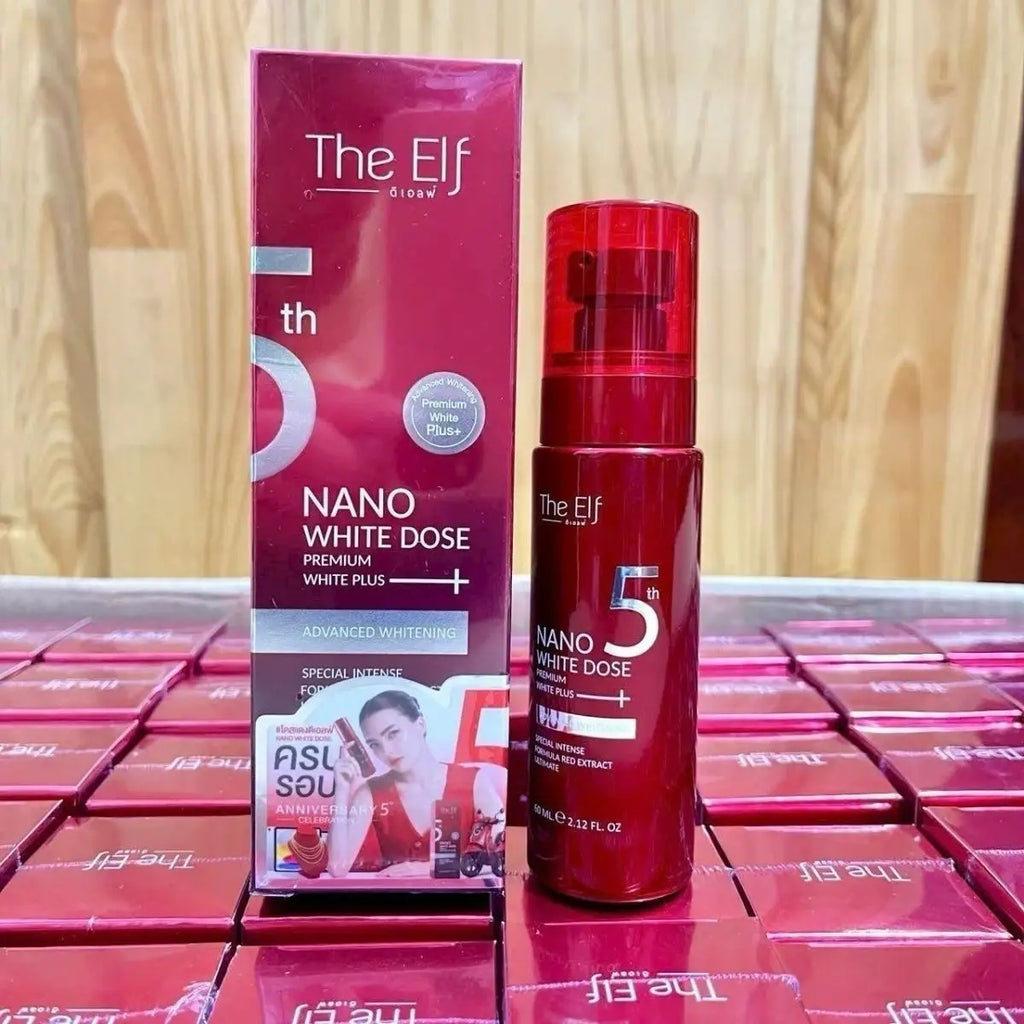 Thai The Elf Nano White Dose Premium Plus Brightening Body Serum 60ml Deeply Hydrates & Improves Skin Clarity