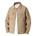 Men Turn Collar Jackets Men Spring and Autumn Button Up Jacket Men Classic Loose and Comfortable Jackets Casual Windproof Jacket