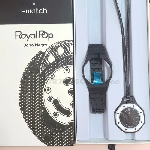 1:1 AP SWATCH Joint Watch Quartz Strap AP Swatch Logo Replica Royal Oak Pocket Watch Couple Watch Exquisite Birthday New Gift