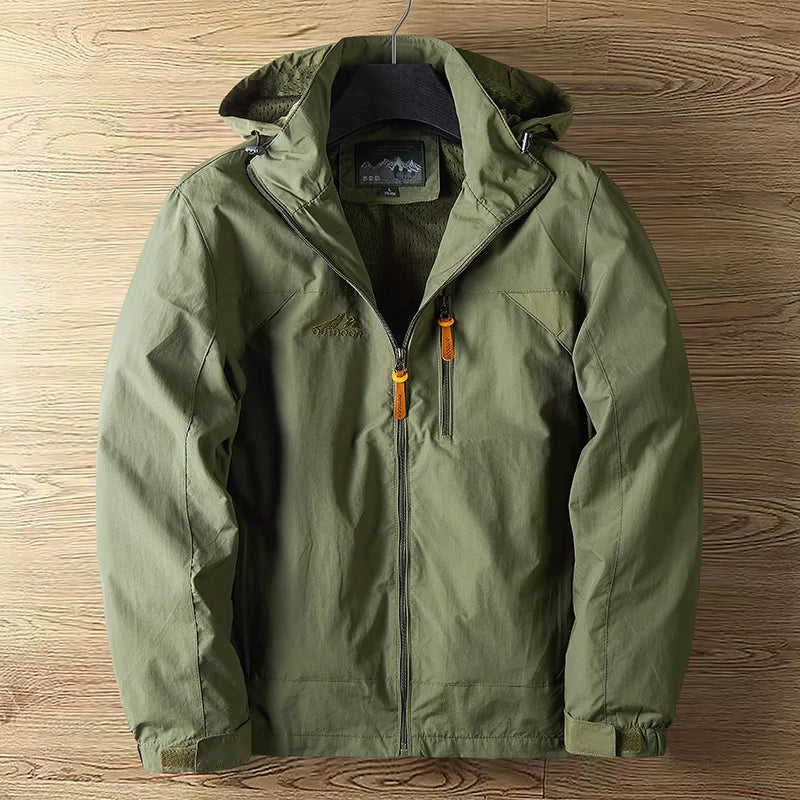 Spring Mens Rainproof Jacket High-quality Thin Breathable Outdoor Hiking Windproof Tactical Hooded Coats Europe 5XL Men Clothing
