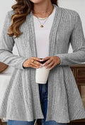 Cardigan Jacket Mid-length Knitted Sweater Autumn and Winter Long-sleeved Casual Solid Color Simple