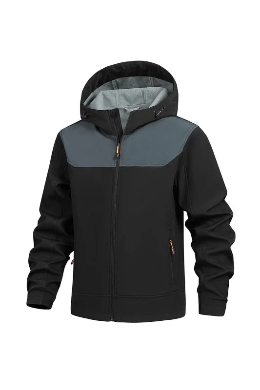 Men's Windproof and Waterproof Outdoor Sports and Leisure Jacket Plus Velvet Hooded Coats Winter Autumn New Fashionable Jackets