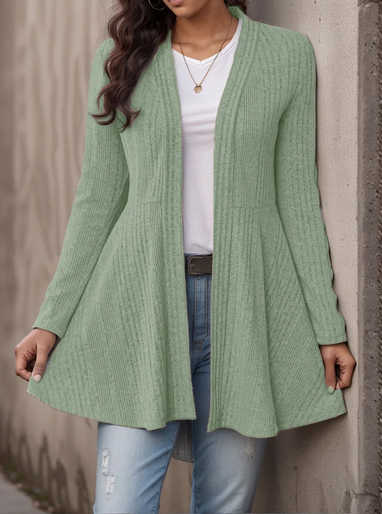2026 Autumn and Winter New Women's Clothing Pit Strip Polished Cardigan Casual Top