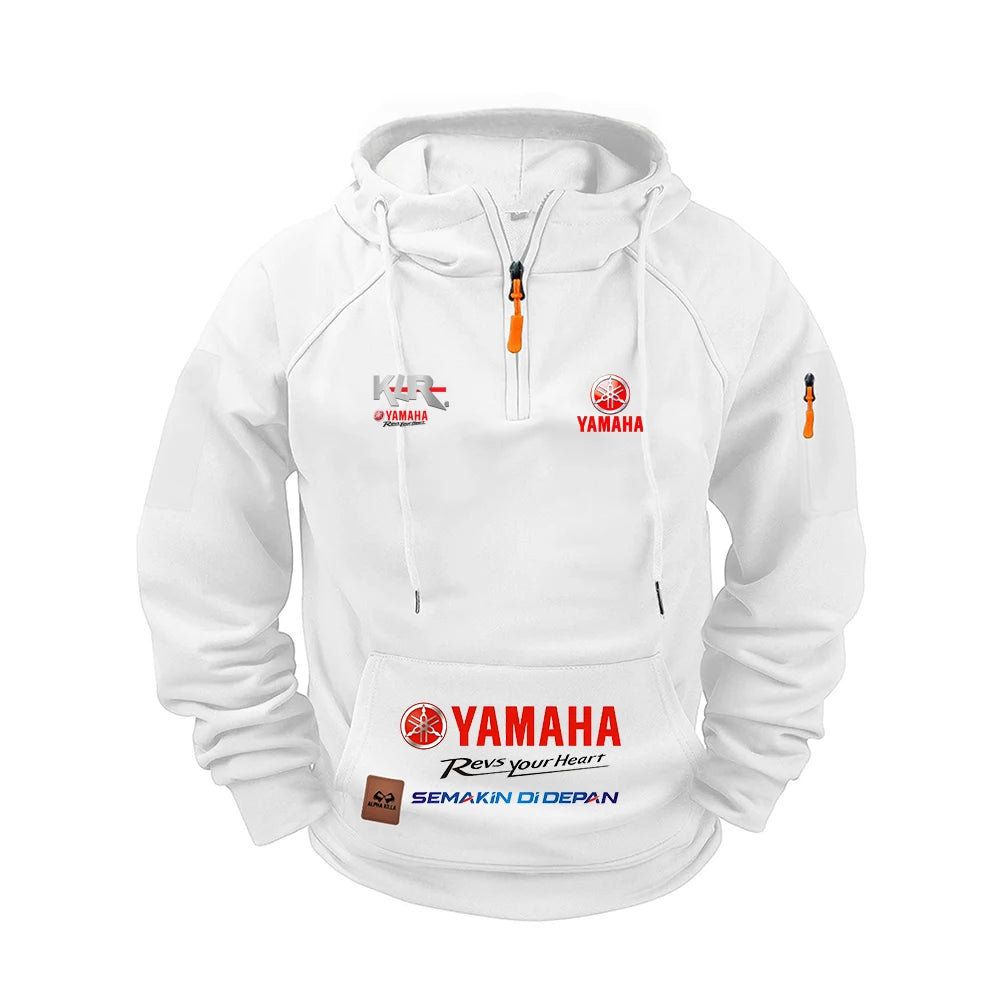 Yamaha's new autumn and winter men's sweater hoodie in 2025, outdoor street sports and casual brand printed hoodie, casual sweat